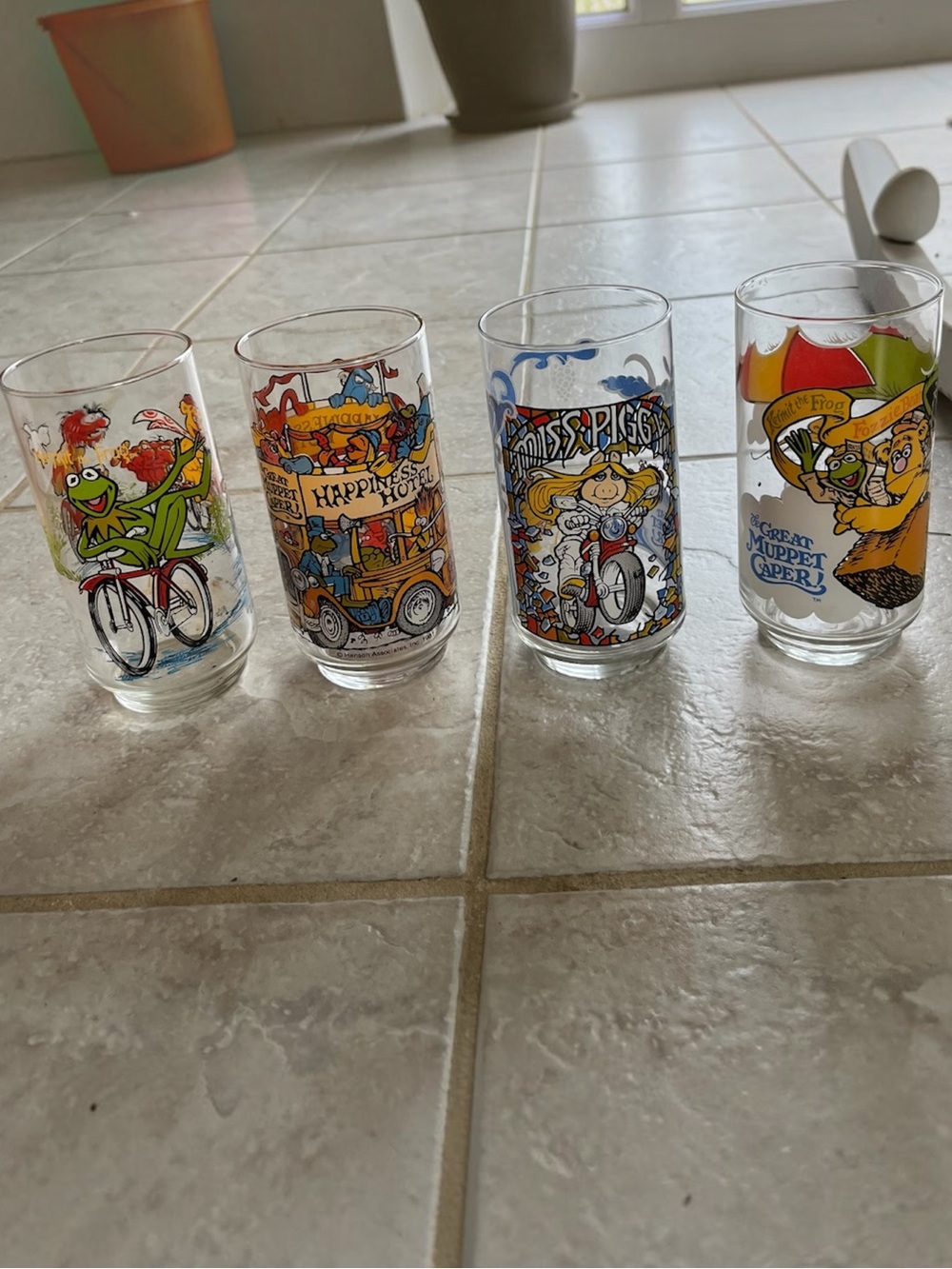 Vintage 1981 McDonald’s Great Muppet Caper Glasses Set of 4